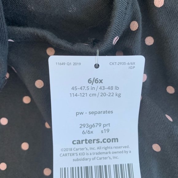 Carter’s Polka Dot Ruffle Top - Picture 4 of 4